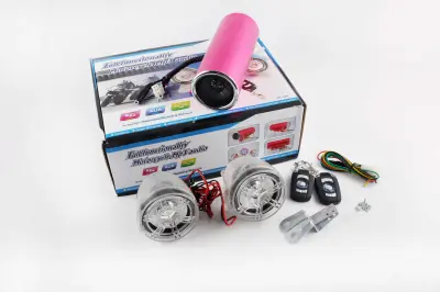 Мотоаудиосистема 2.1 mod. 998, 3″, MP3/FM/MicroSD/AUX, сигнализация с запуском