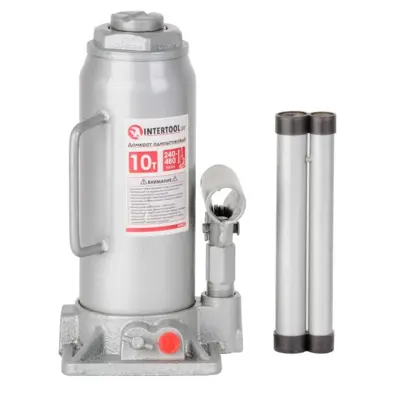 Гідравлічний пляшковий домкрат INTERTOOL GT0025, 10 т, 240–480 мм