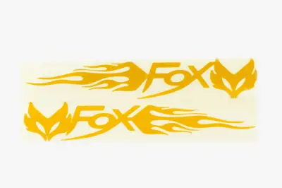 Комплект наклеек FOX #049, 20×5 см, желтый, 2 шт.