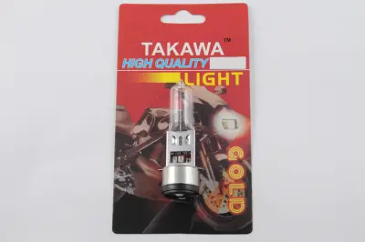 Лампа фари TAKAWA BA20D 12V 18/18W, біла, mod:A