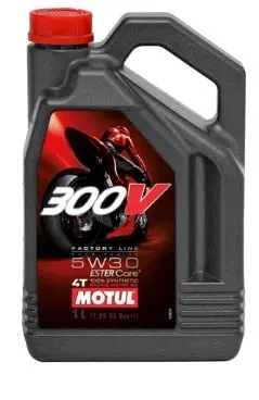 Моторна олива MOTUL 300V Factory Line Road Racing 4T 5W-30, 4 л