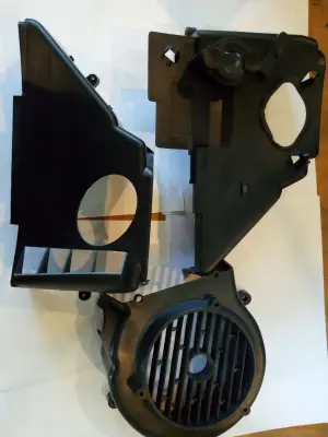 Кожух обдува цилиндра GY6 125/150 4T, 3 части
