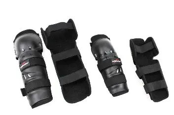 Комплект мотозахисту VEMAR S-109: наколінники та налокітники, чорний