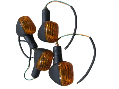Мініпокажчики повороту MAX-100 EVO, кришталь, коротка ніжка, 4 шт.