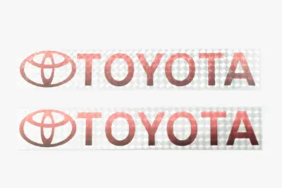 Наліпка з логотипом TOYOTA 23×4 см (#7035)