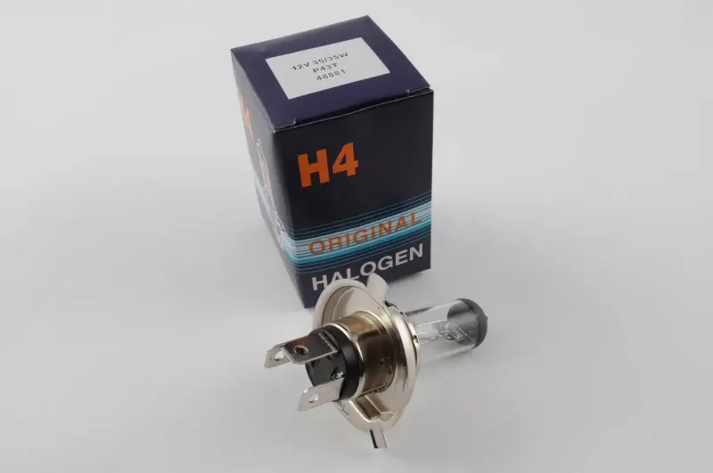 Галогенна лампа H4 12V 35/35W BLUE BOX (mod:B), біла