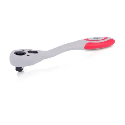 Изогнутая трещоточная рукоятка INTERTOOL HT-2107, 1/4″, 72 зуба