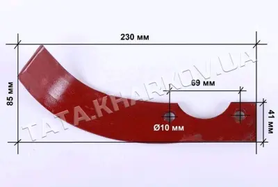 Ніж фрези лівий L-225 DIGGER