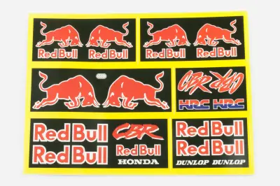 Набір наліпок Red Bull 22×15 см (#5880)