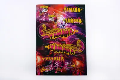 Комплект різнокольорових наліпок Yamaha, 33×22 см