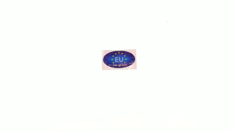 Силиконовая декоративная наклейка EU 7×6 см