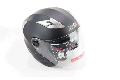 Открытый мотошлем BLD-708, M (57–58 см), черный матовый