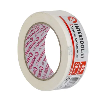 Стрічка малярна INTERTOOL DM-3841, 38 мм × 40 м, біла