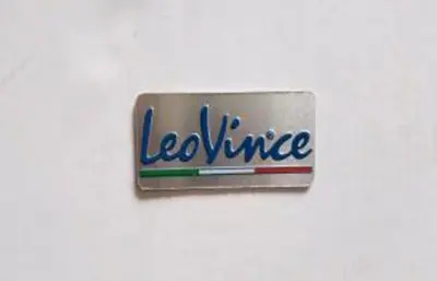 Алюмінієва наліпка на глушник LeoVince 118, 75×35 мм