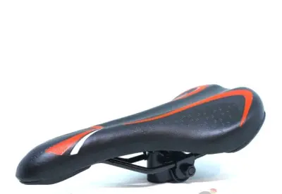 Сідло велосипедне SPORT TY-SD-7115, чорне з червоною смугою