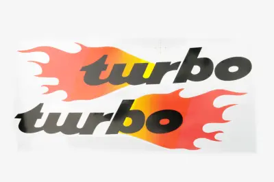 Набір декоративних наліпок TURBO 23×13 см (#0203)