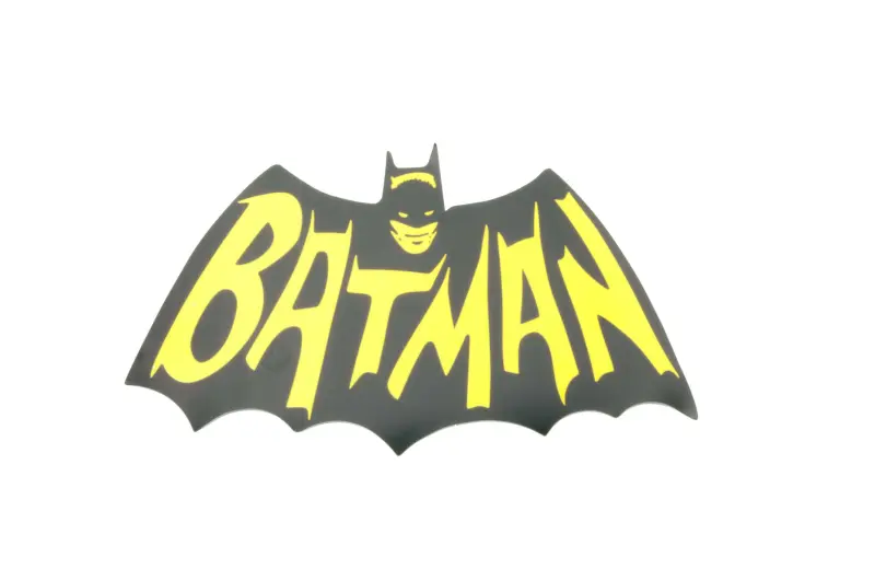 Наклейка BATMAN 17×10 см, чёрно-жёлтая (#5930)