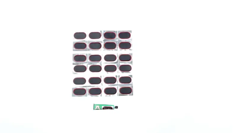 Ремкомплект камеры YKX mod.A, латки 30×50 мм, 24 шт. и клей