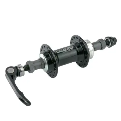 Задня втулка Quando KT-A12R, 32H, під тріскачку 6/7 швидкостей, QR, V-Brake, чорна