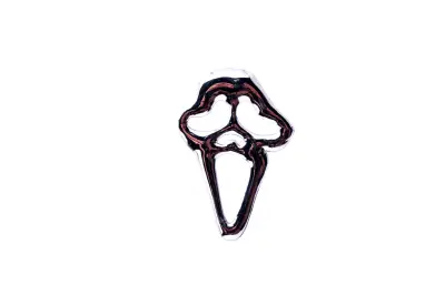 Наклейка-шильдик SCREAM 7,5×5,5 см, хром, #4720A