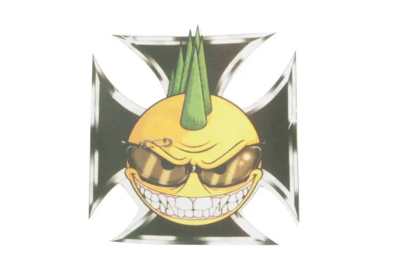 Декоративна наліпка BAD SMILE 9×9 см (#3409)