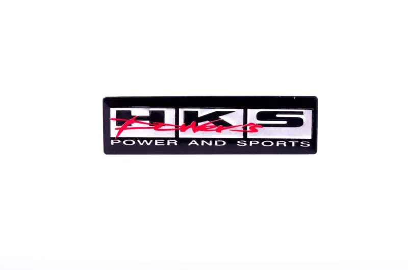 Наліпка-шильдик HKS Power and Sports 12×3 см, хром, #4603
