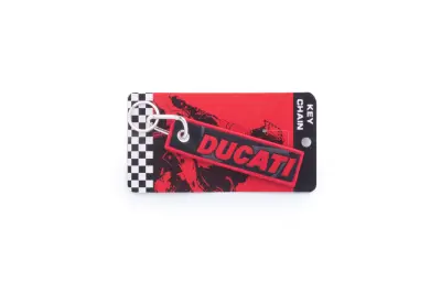 Текстильный брелок для ключей DUCATI