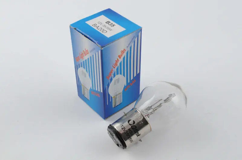 Мотолампа QLINK BA20D 12V 35/35W, двониткова