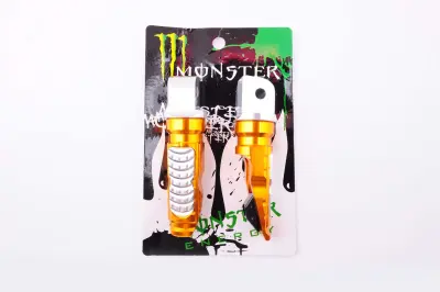 Пассажирские подножки Monster Energy mod. 1, желтые