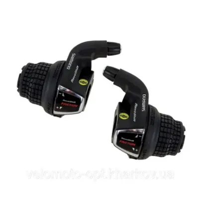 Манетки Shimano Revoshift SL-RS35: ліва на 3, права на 6 швидкостей