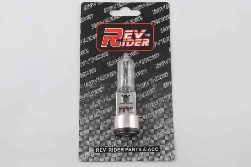 Лампа фары REV-RIDER BA20D 12 В 35/35 Вт, 2 уса, белая, mod. B