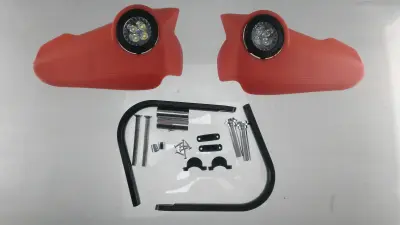 Універсальний захист рук на кермо з LED-підсвіткою, помаранчевий