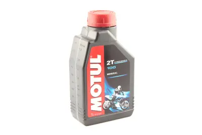 Моторное масло Motul 100 2T минеральное API TC, 1 л