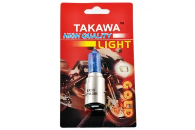Лампа головного світла TAKAWA BA20D 12V 35/35W, супербіла