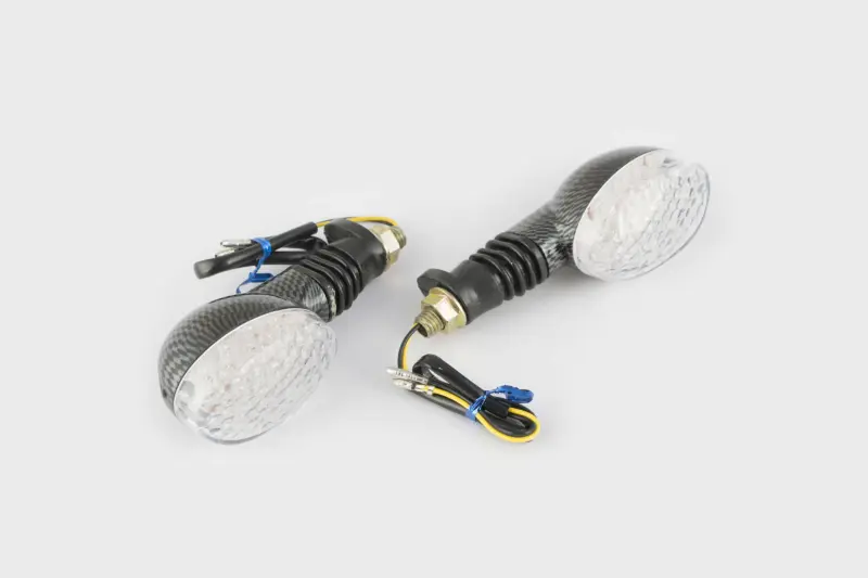 Овальні LED-покажчики повороту GJCT, 16 LED, синє світло, пара