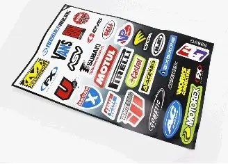 Набір наліпок MOTORSPORT 5989G, 29 шт., аркуш 43×28 см