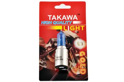 Лампа головного світла TAKAWA BA20D 12 В 35/35 Вт, суперсиня, висока
