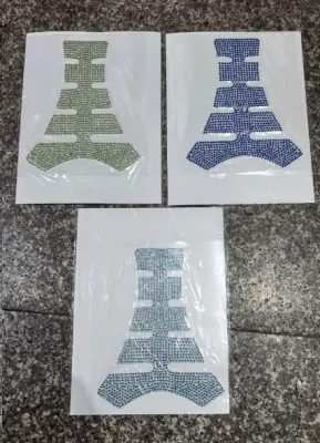 Декоративна наліпка на бак зі стразами, 20×16 см