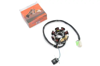 Статор генератора HONDMOTO для 4T GY6 50, 6+2 катушки, 4 контакта