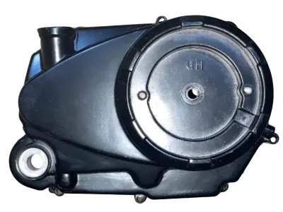 Правая крышка сцепления JH-125 (Т120), полуавтомат, черная ST