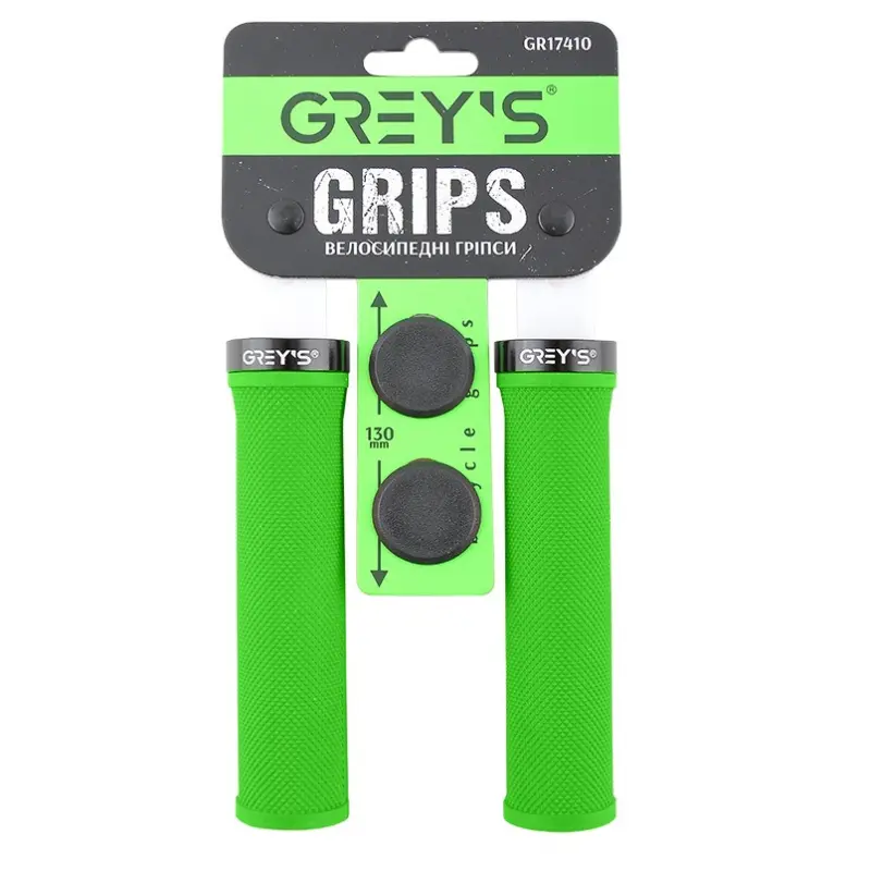 Грипсы Grey's GR17420 зелёные, 130 мм