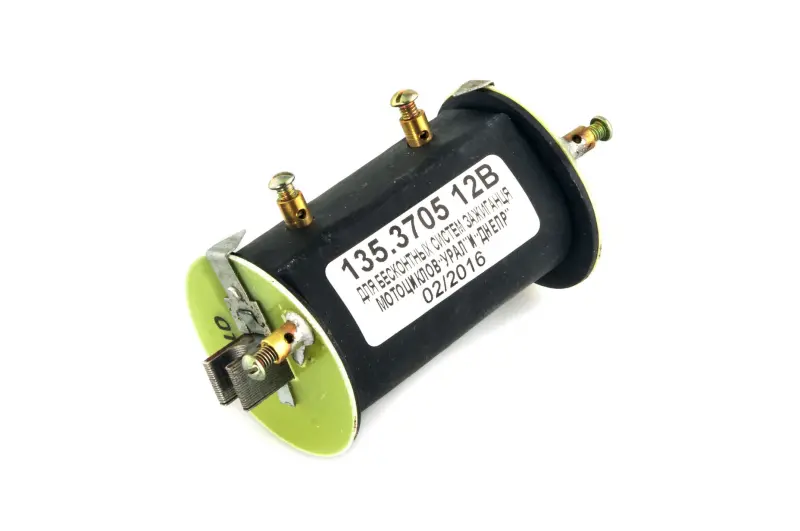 Катушка зажигания JING для МТ, Днепр и Урал 12V, чёрная