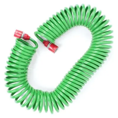 Шланг для поливу спіральний INTERTOOL GE-4002, 15 м, із конекторами