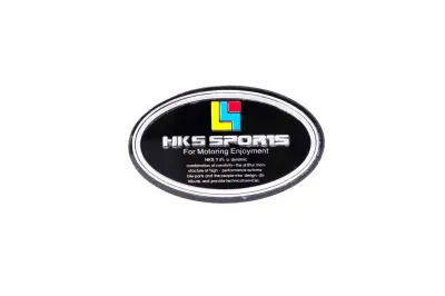 Овальна наліпка HKS SPORTS 9 × 5 см, дизайн #4545
