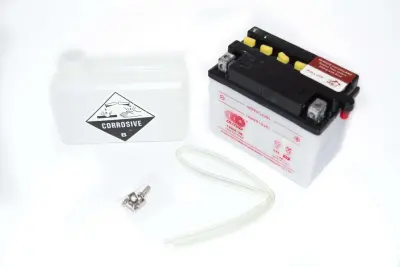 Заливний акумулятор 12V 4Ah з електролітом, 120×70×92 мм