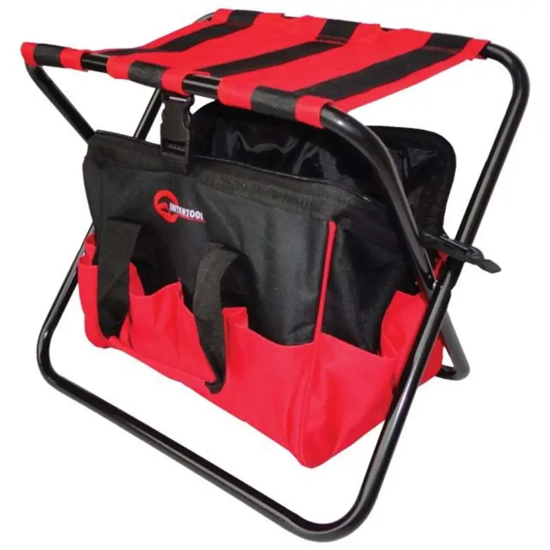 Складной стул-сумка INTERTOOL BX-9006 до 90 кг, 420×310×360 мм