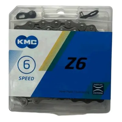 Цепь велосипедная KMC Z6, 1/2×3/32, 116 звеньев, 5–6 скоростей