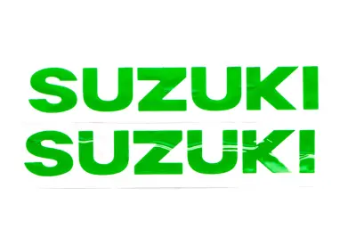 Комплект зелених наліпок SUZUKI 19×5 см, 2 шт. (#HCT10001)