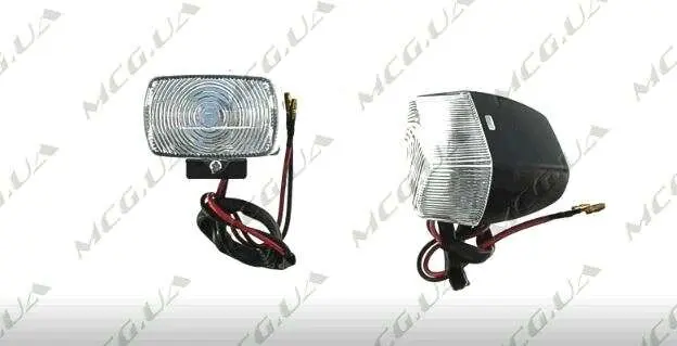 Світлодіодний покажчик повороту JS, прямокутний, 5 LED, біле скло