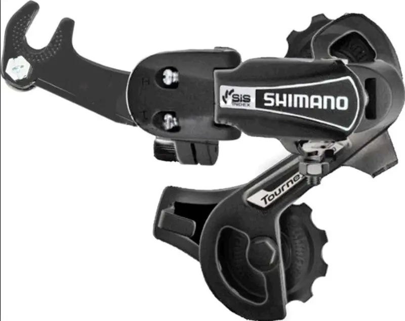 Задній перемикач Shimano Tourney RD-TY21-B-GS, 6 швидкостей, кріплення на вісь